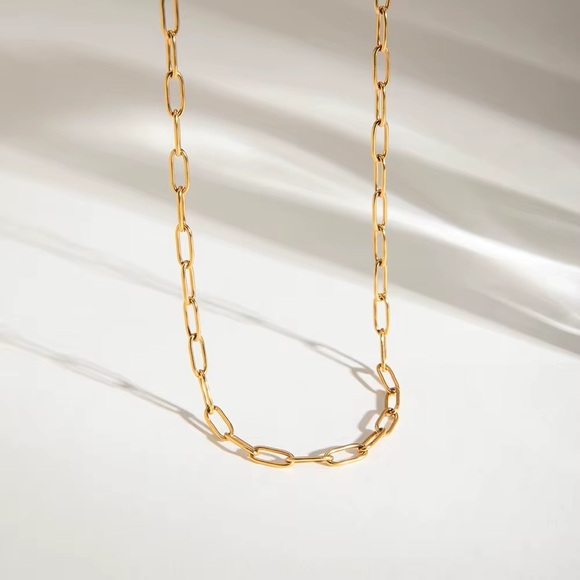 18K Gold Plated - Chain Necklace - Picture 1 of 7